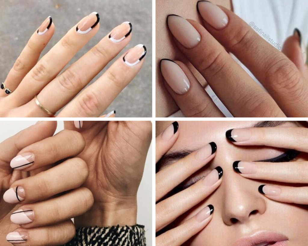 Black and White Nail Design