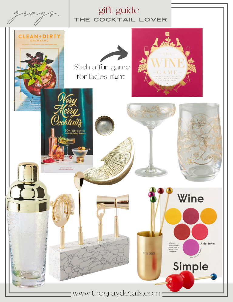 Gift Guide 2020 Gifts For the Cocktail Lover the gray details