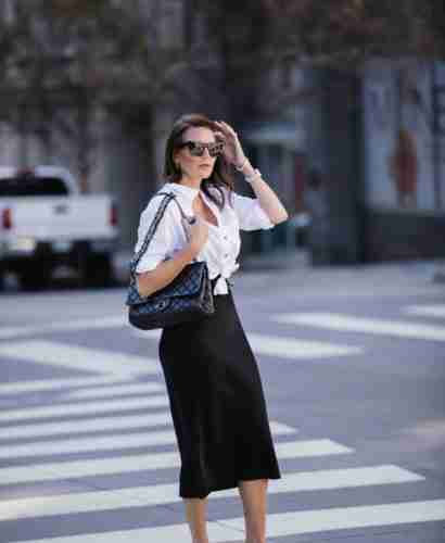 How to Wear a Black Slip Dress for Winter