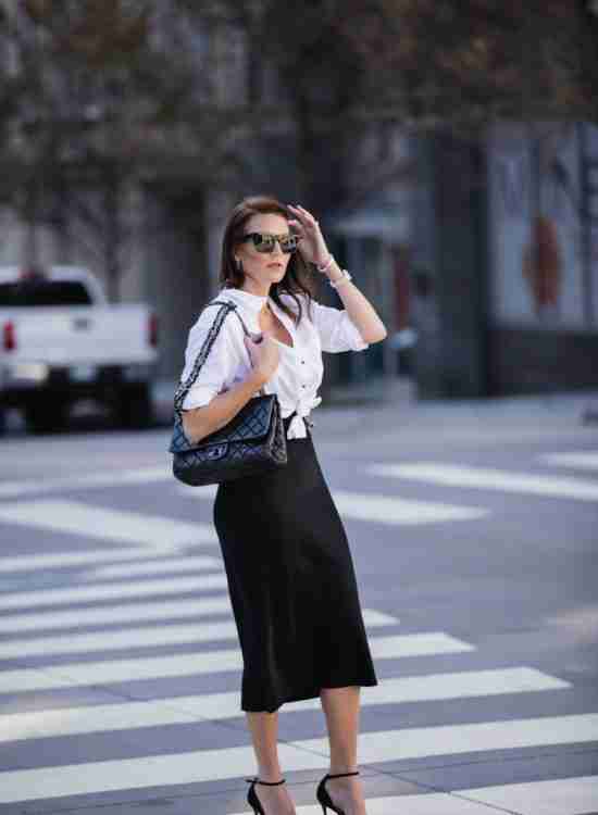 How to Wear a Black Slip Dress for Winter