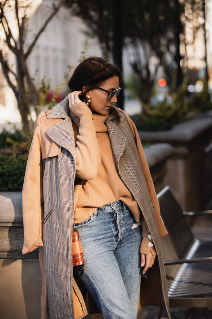 cream sweater outfit