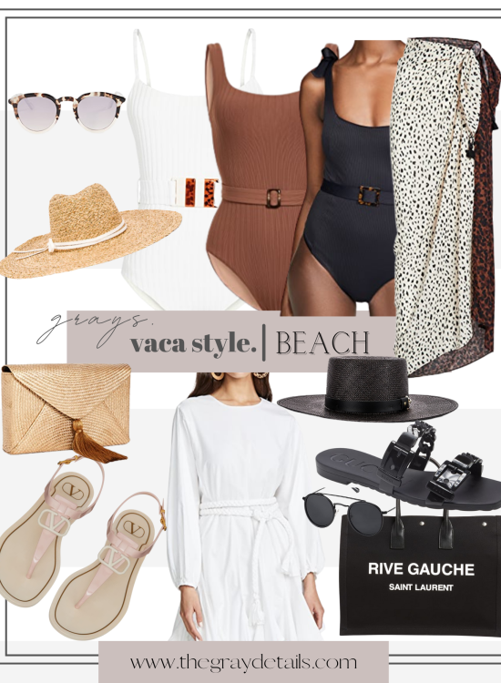 What to Pack for a Beach Vacation: 4 One Piece Swimsuit Outfit Ideas