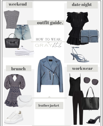 4 Ways to Wear a Leather Jacket in Spring