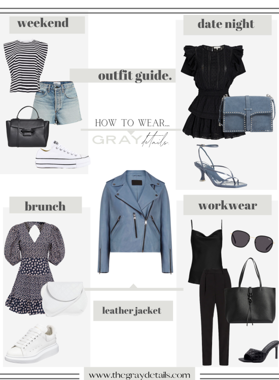 4 Ways to Wear a Leather Jacket in Spring