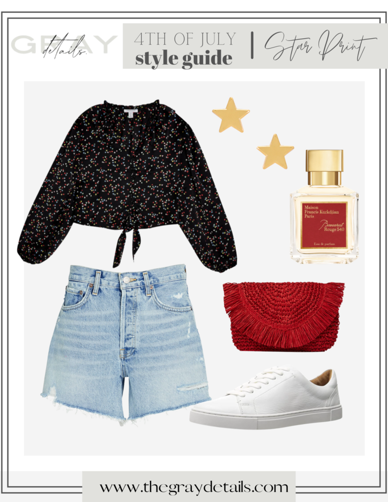 chic 4th of July outfits, agolde jean shorts