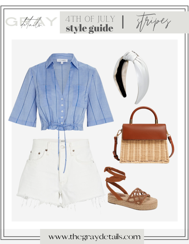 chic 4th of July outfits, white jean shorts, summer outfits