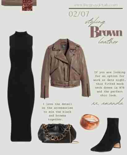 How to Wear a Brown Leather Jacket