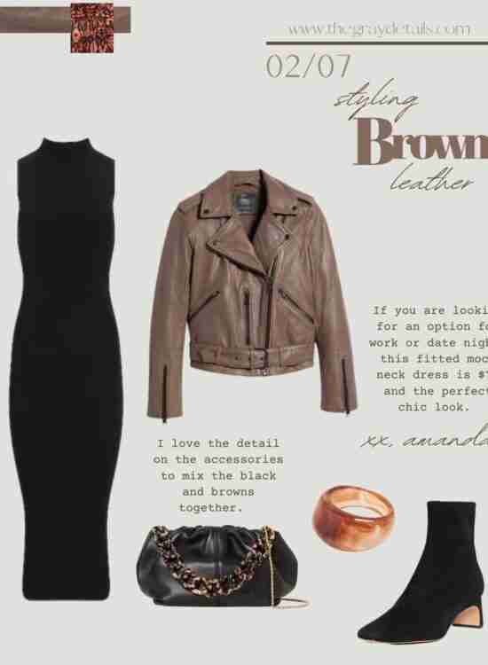 How to Wear a Brown Leather Jacket