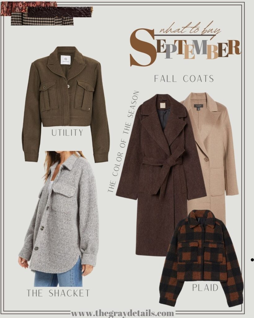 what to buy in September, fall jackets