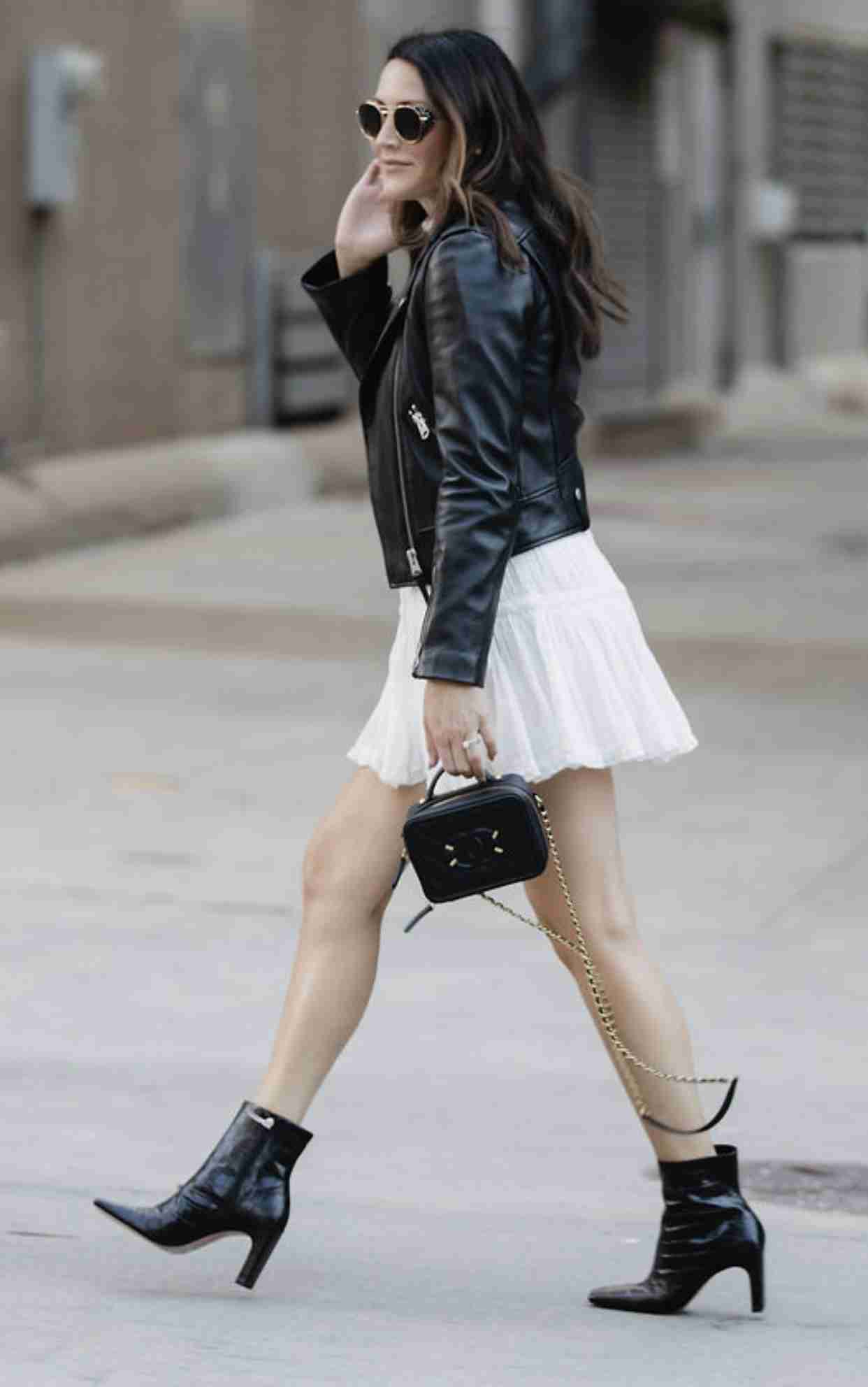 How to Make Summer Dresses Work for Fall the gray details