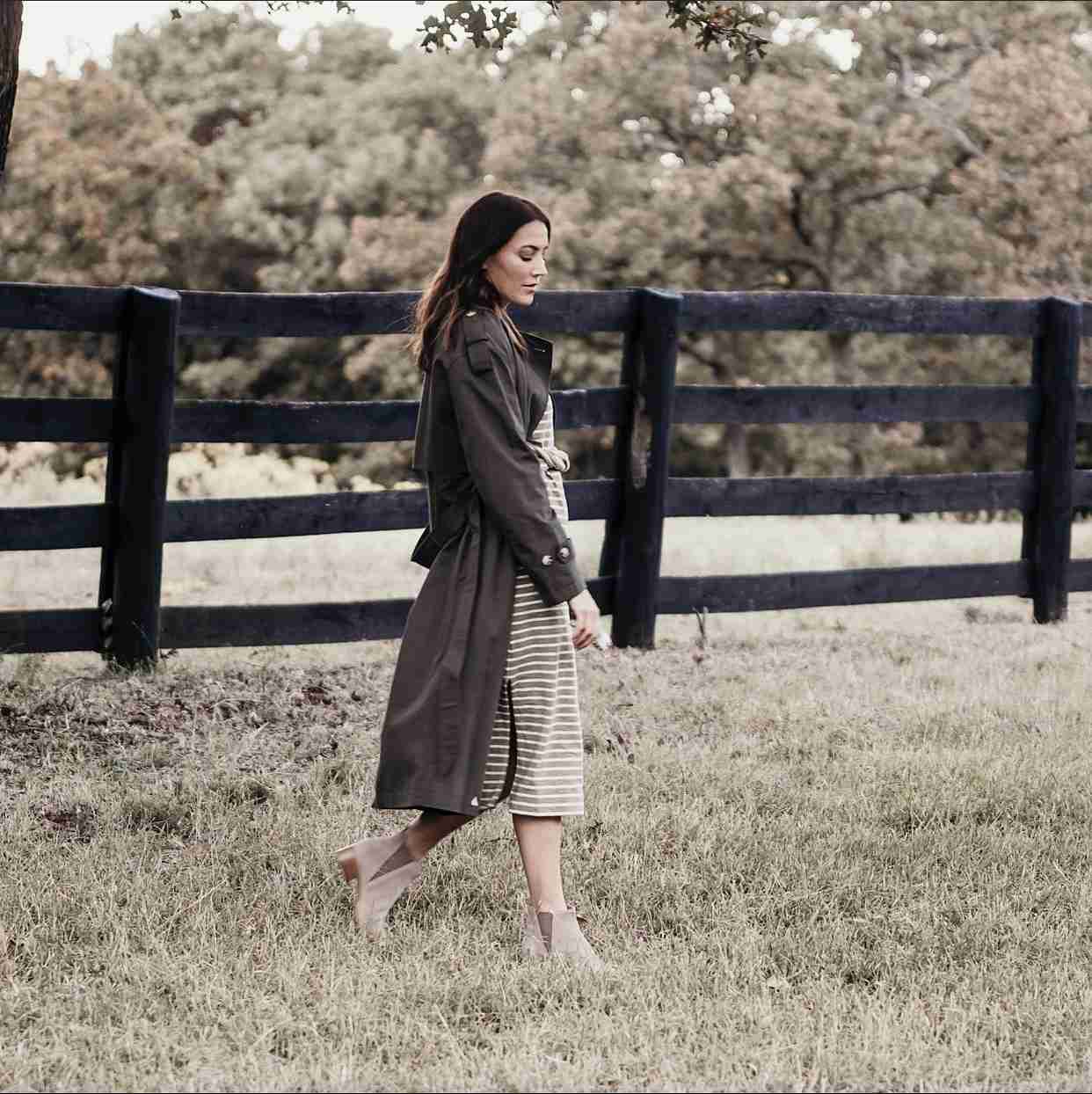 How to Make Summer Dresses Work for Fall the gray details