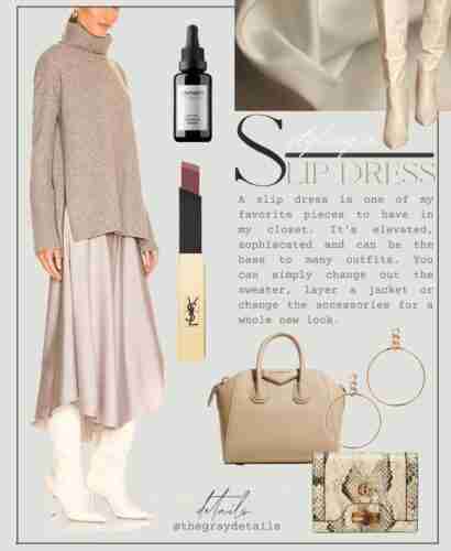 How to Style A Slip Dress For Winter