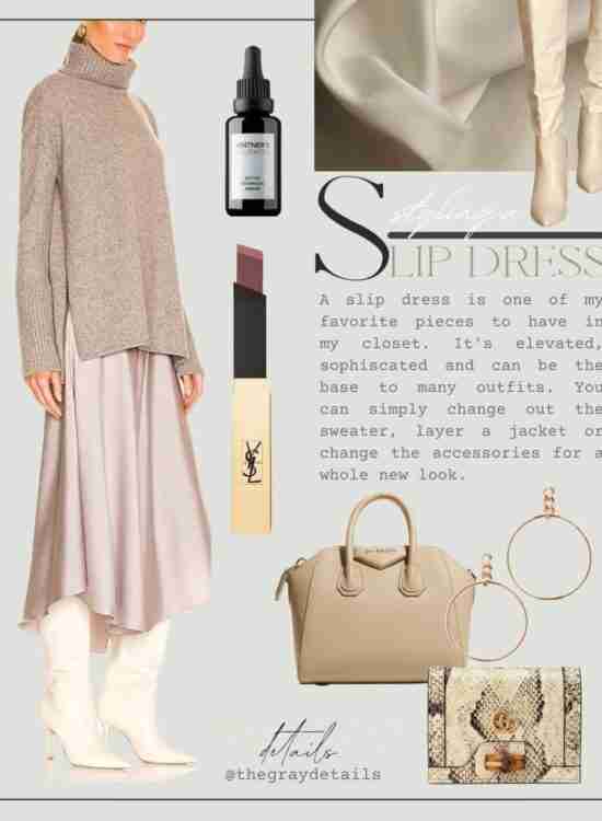 How to Style A Slip Dress For Winter