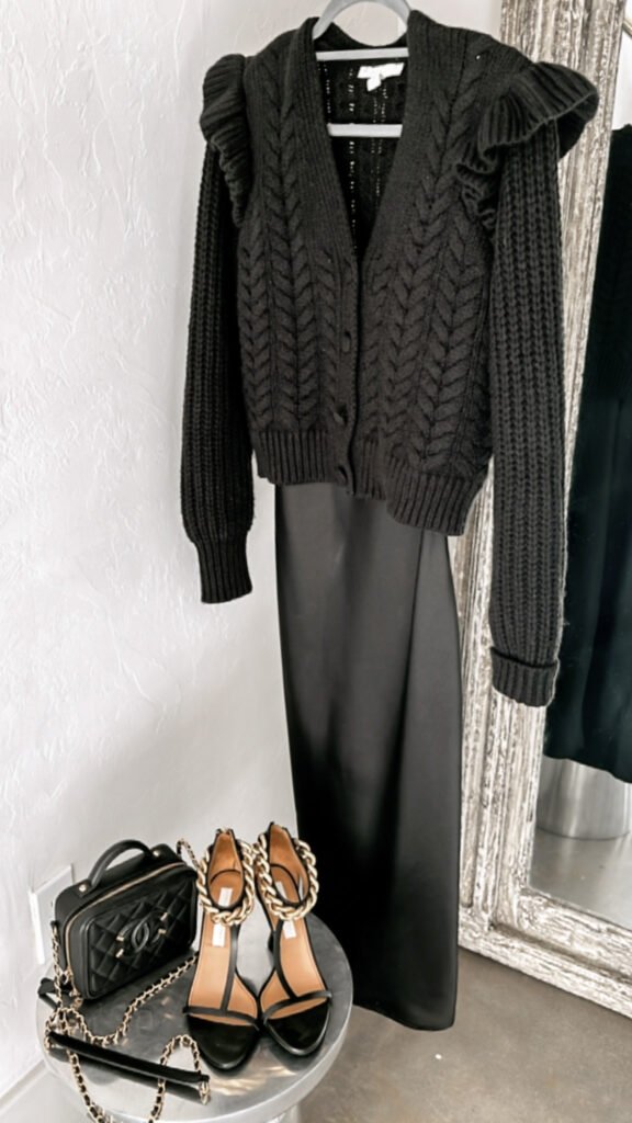 Versatile Black Sweater and slip dress Versatile Black Sweater and slip dress