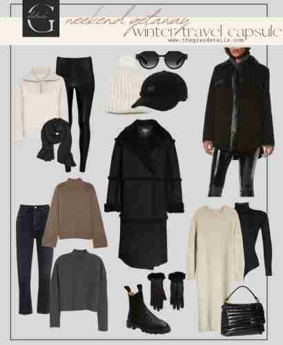 winter travel capsule
