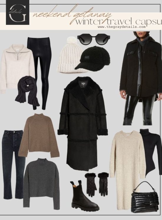 winter travel capsule