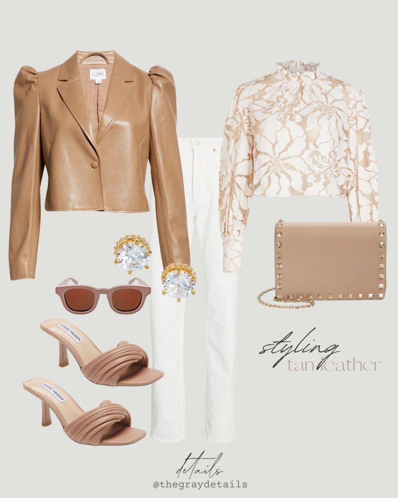 How to Wear a Tan Leather Jacket How to Wear a Tan Leather Jacket for Spring