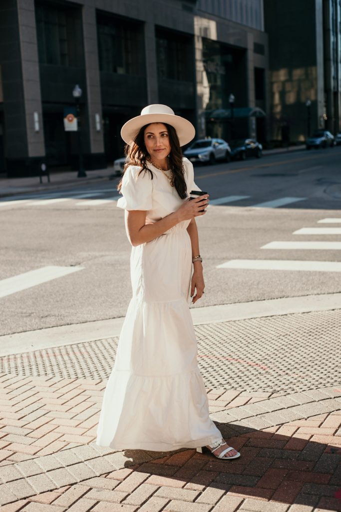 white maxi dress White Dresses You Need for Spring and Summer