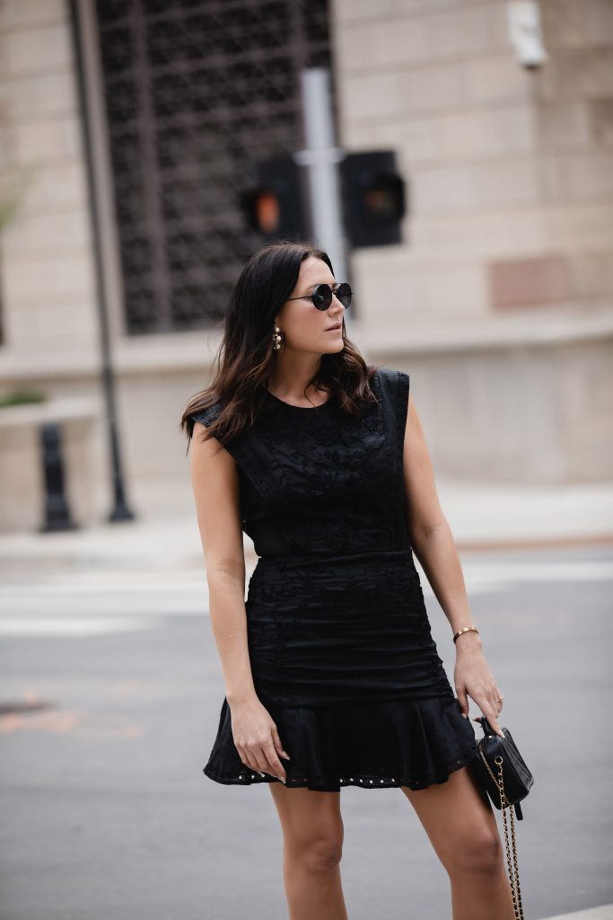 Black Linen Mini Dress Black Linen Mini Dress