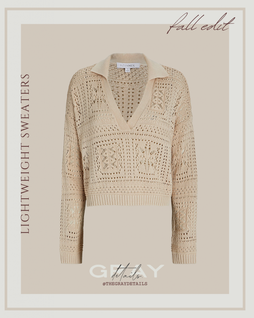 Crochet Pullover Sweater | Lightweight Sweaters for Fall