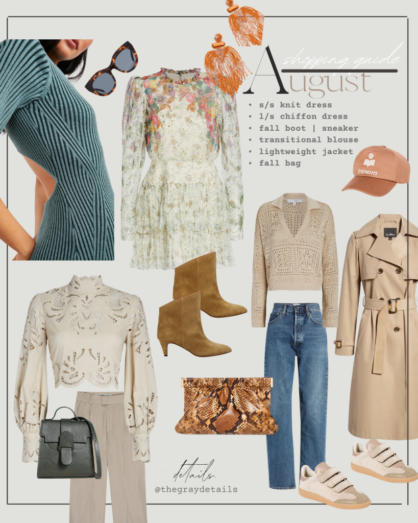 What to Buy and Wear in August | Monthly Shopping Guide
