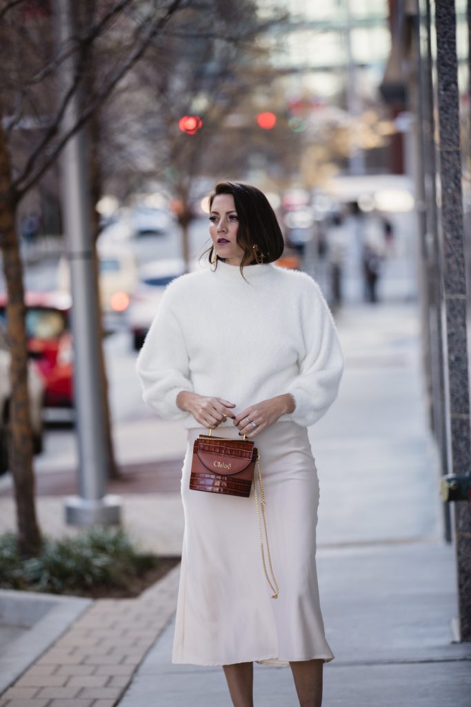 White monochrome fall outfit