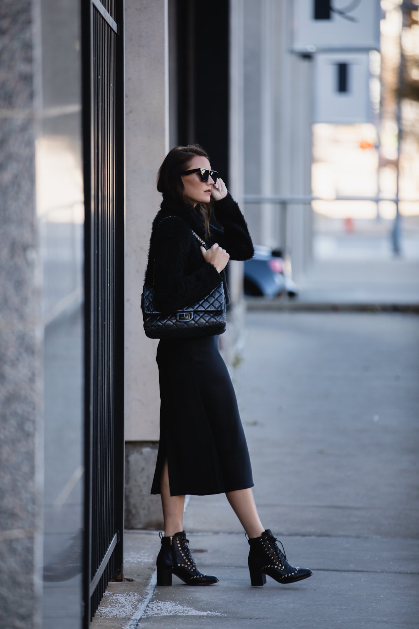 How to Style a Slip Dress for Fall the gray details