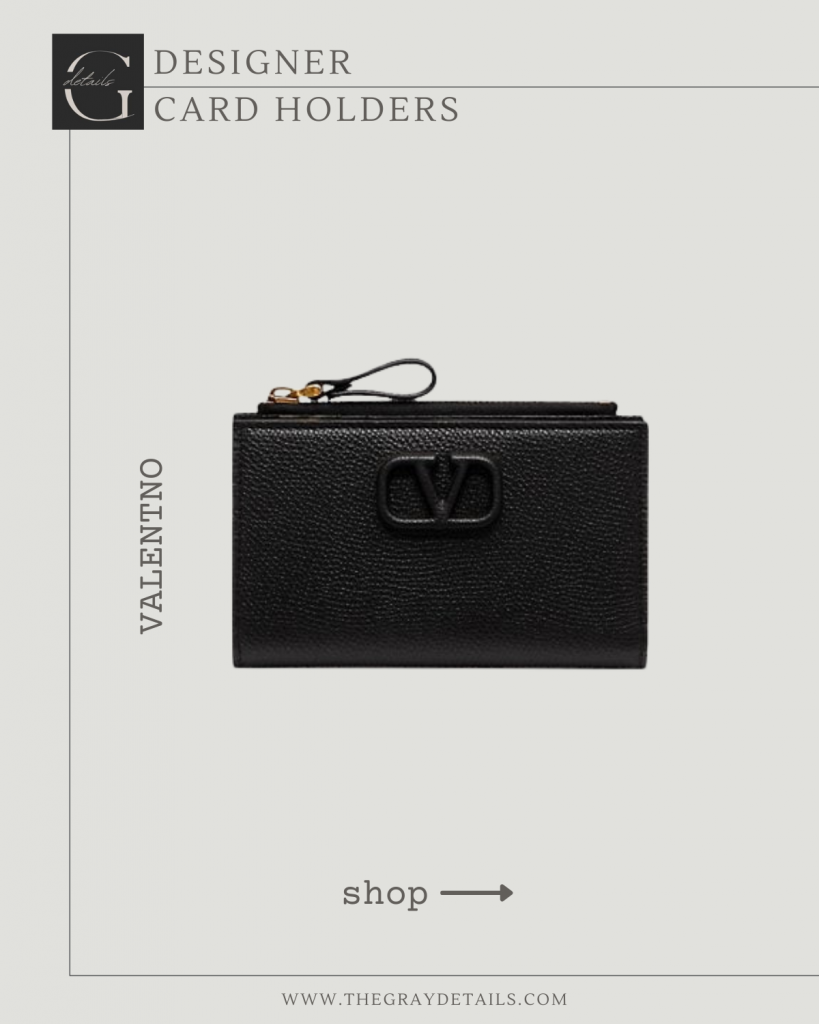 Black Valentino card case