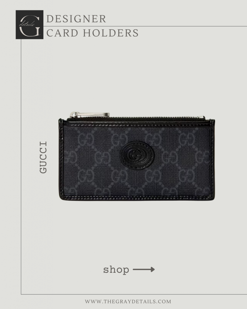 Gucci monogram card holder