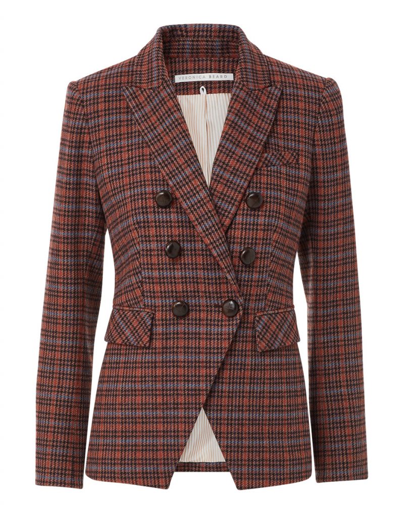 Red plaid blazers