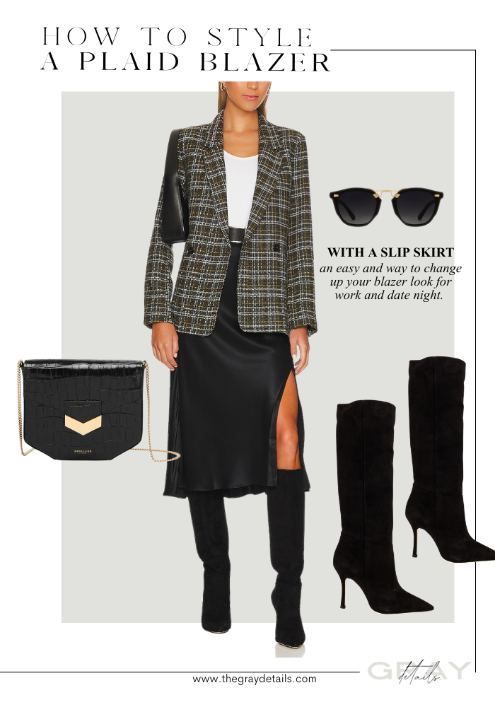 Slip skirt fall outfit