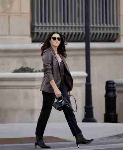 How to Style A Leather Blazer
