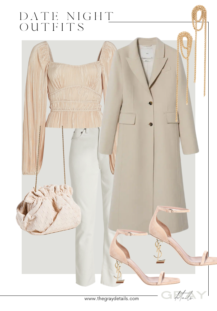 Winter neutral date outfit