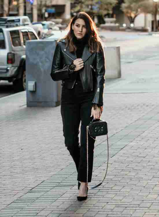 Fall Outfits With Leather Jacket