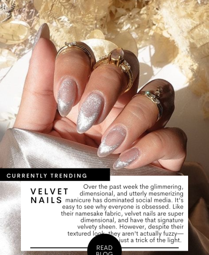 Luxe Velvet Nails for the Holiday Season