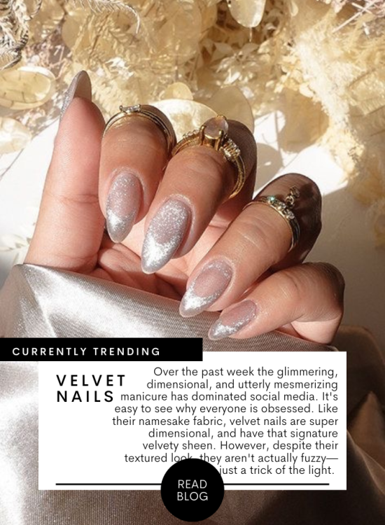 Luxe Velvet Nails for the Holiday Season