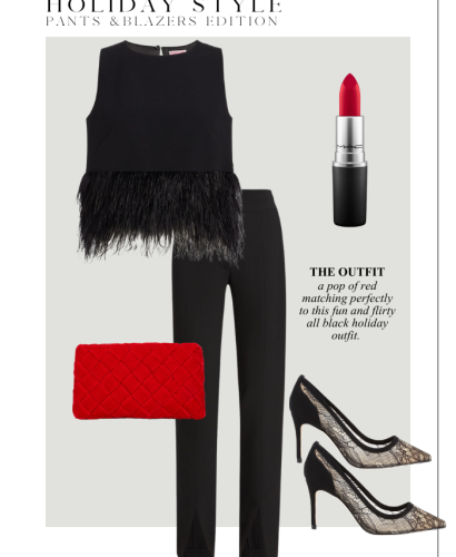 Classy Holiday Pant Outfits