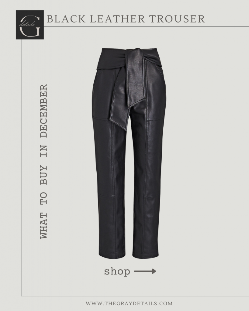 Black Leather Trouser | What to Buy & Wear In December