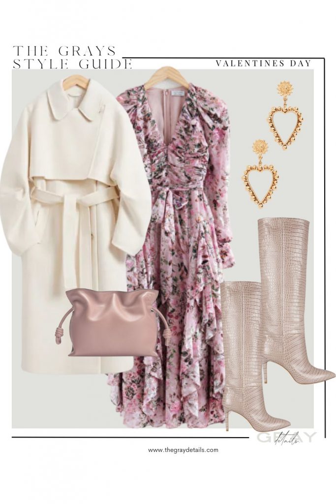 pink floral dress for valentines day