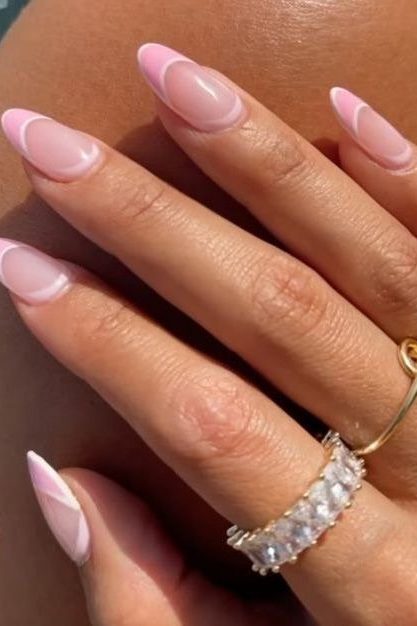 Soft Pink Valentines Day Nail Ideas