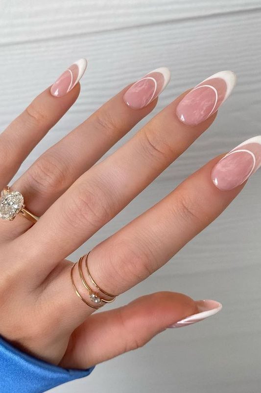 Classic French Tip Nail Art