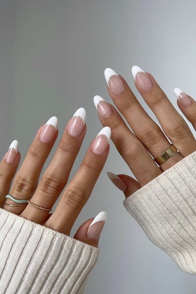 Classic French Tip Nails