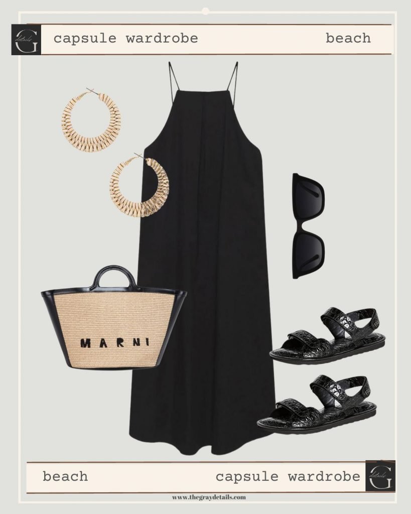 black beach dress