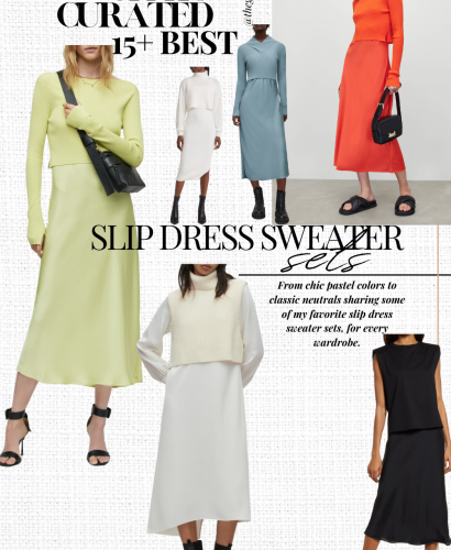 Slip Dress with Sweater Sets