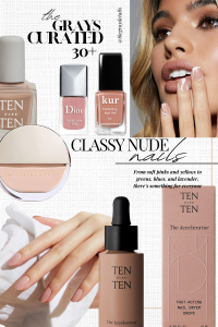 30+ Classy Nude Nail Designs - the gray details