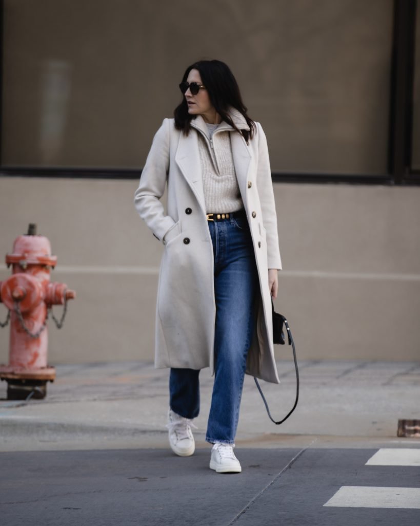 Half-Zip Sweater Outfits for winter