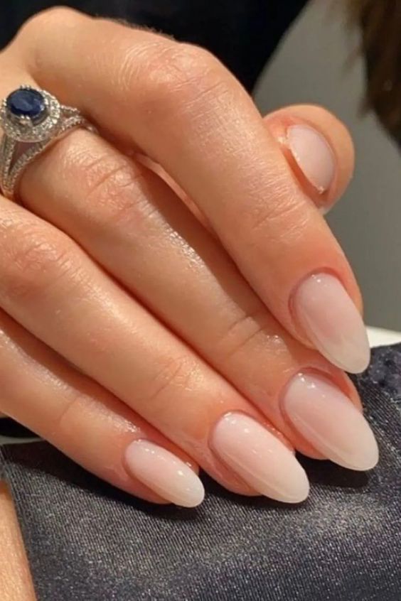 sheer nude nail idea