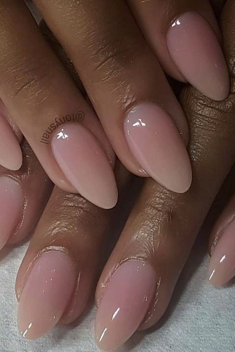 light pink nude nails