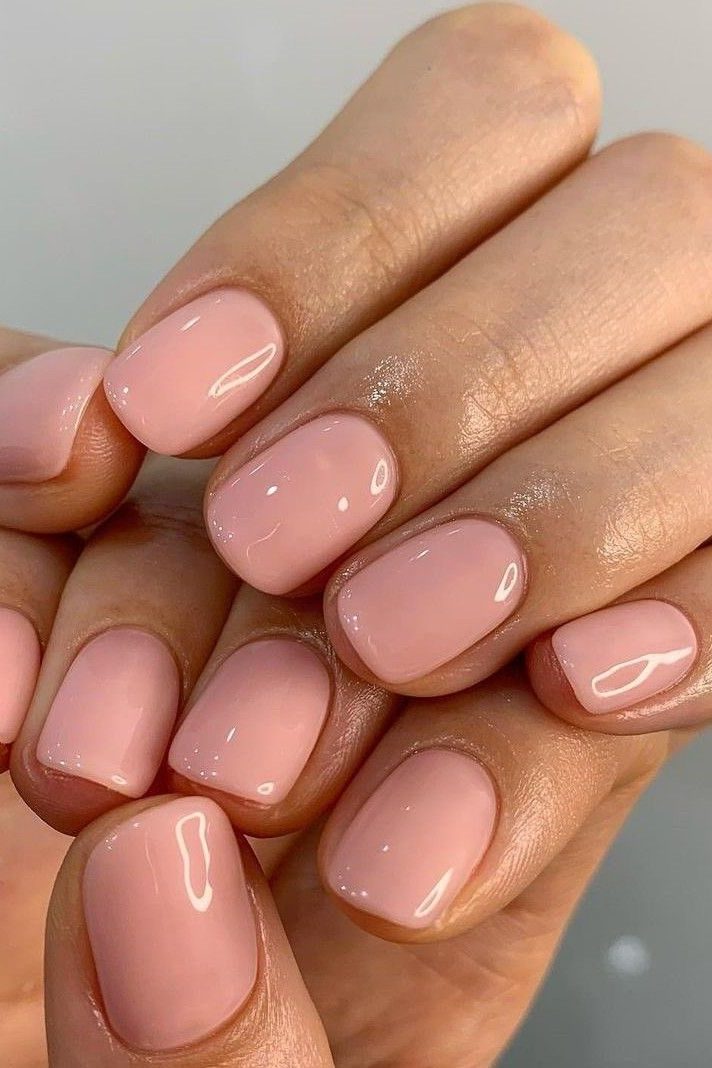 light pink nude nail color