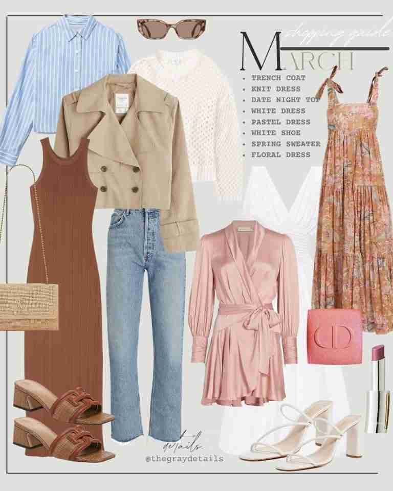 What to Buy In March 2023 | Monthly Style Guide - the gray details
